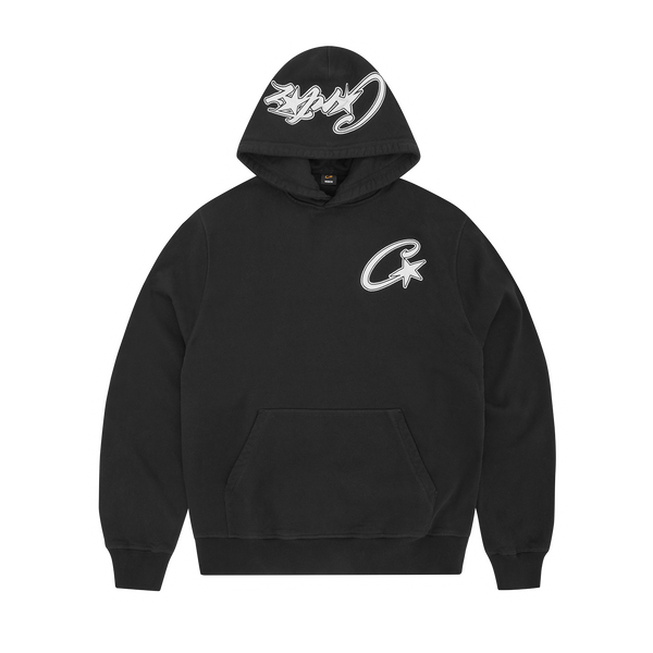Corteiz black C star hoodie