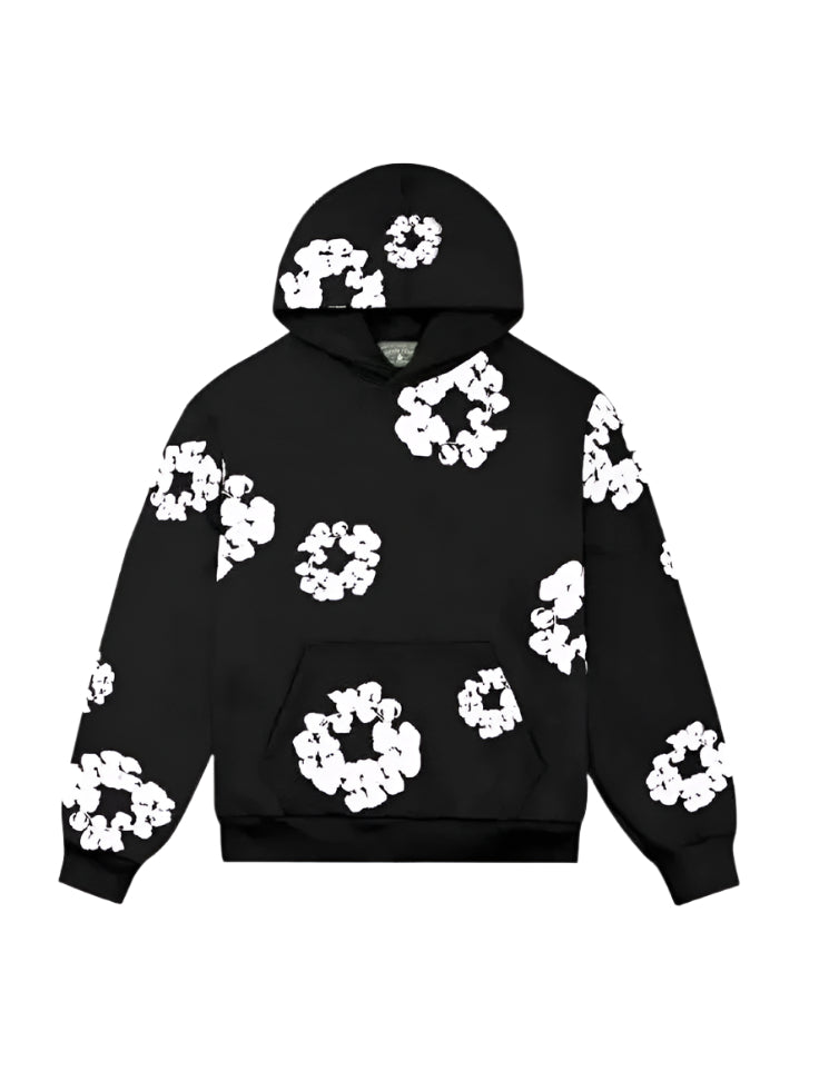 Denim tears Black and white hoodie