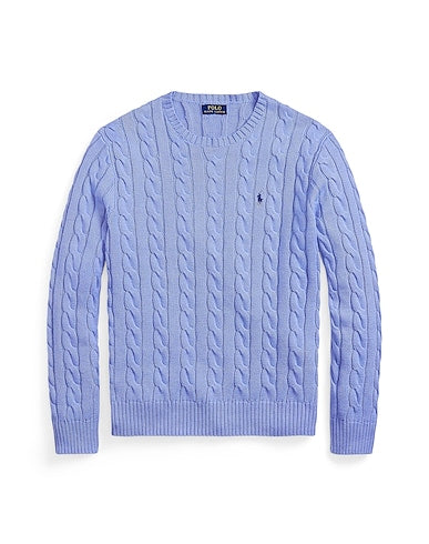 Ralph lauren light blue cable knit sweater