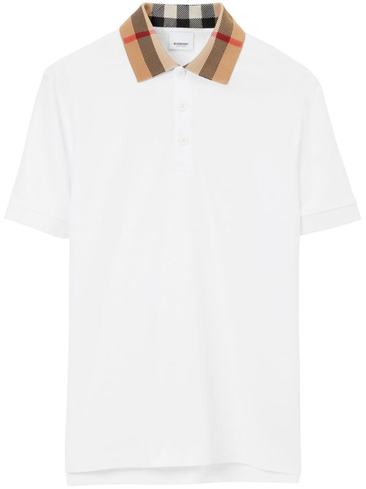 Burberry white polo