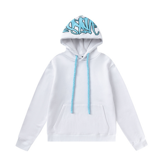Syna white and blue hoodie