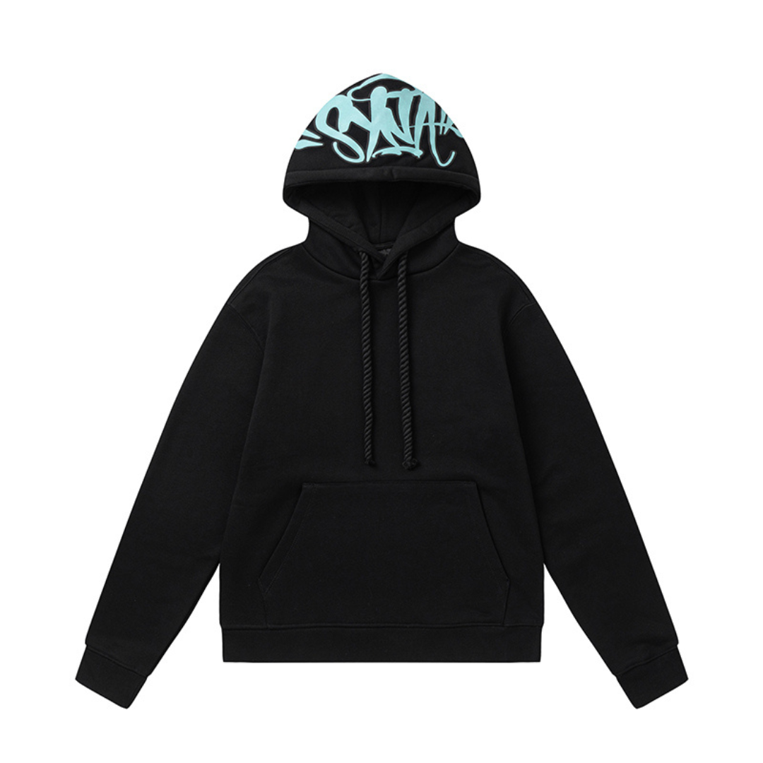 Syna Black and blue hoodie