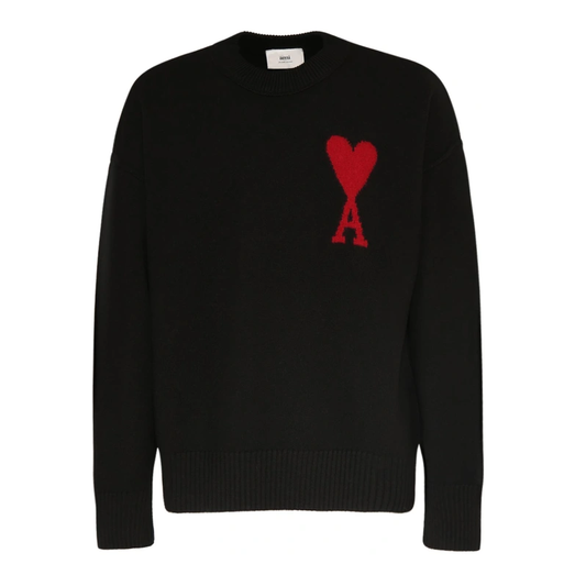 Ami paris black and red sweater