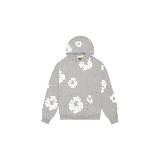 Denim tears grey and white hoodie