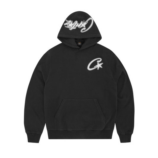 Corteiz black C star hoodie