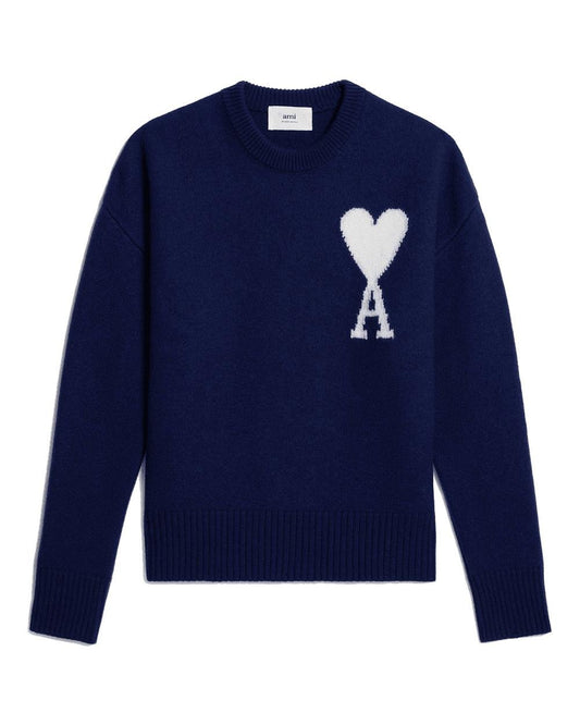 Ami paris blue and white sweater