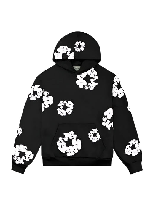 Denim tears Black and white hoodie